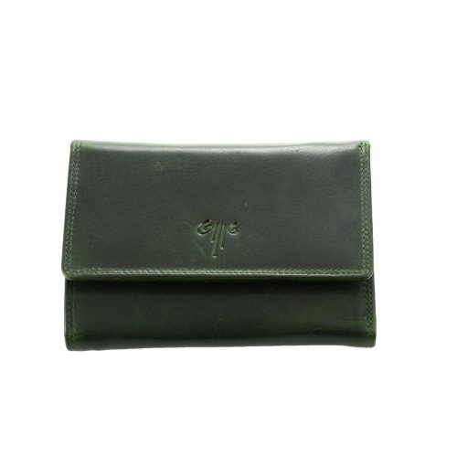 Δερμάτινο πορτοφόλι σκούρο πράσινο ΚΙΟΝ 308