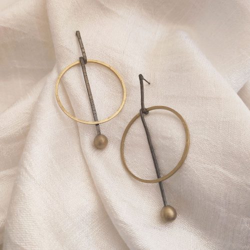 Ορειχάλκινα χειροποίητα σκουλαρίκια Emmi earrings