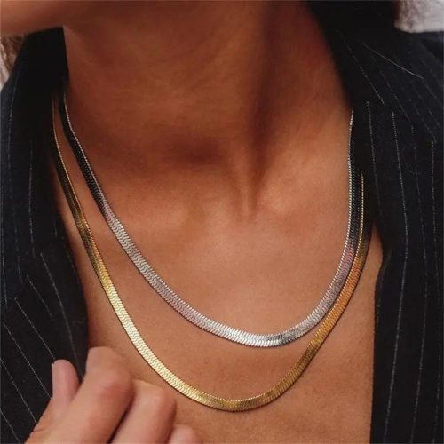 Ατσάλινη αλυσίδα Snake chain necklace