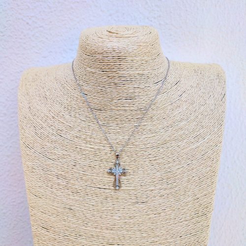 Ατσάλινο κολιέ σταυρός Charito necklace