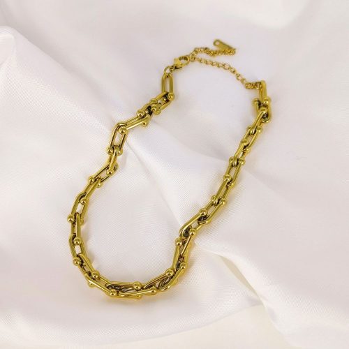 Choker ατσάλι χρυσό Adriel necklace
