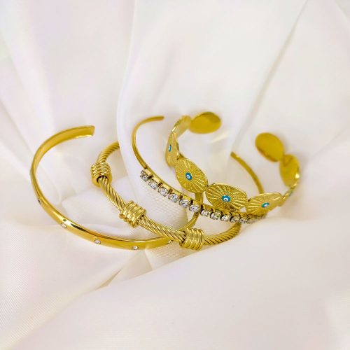 Ατσάλινο βραχιόλι χρυσό Bumin bracelet