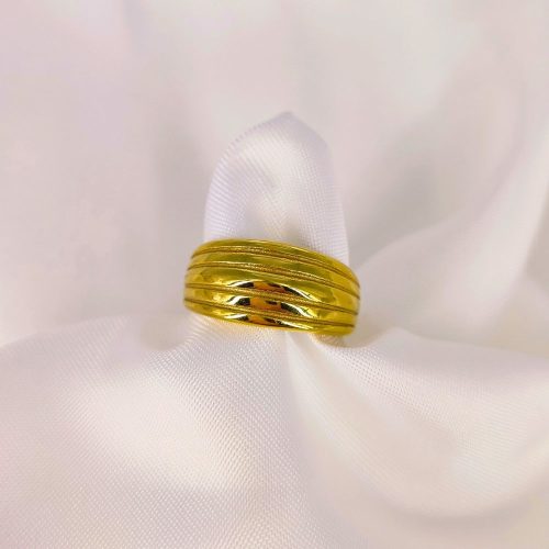Δαχτυλίδι ατσάλι χρυσό Lifa ring