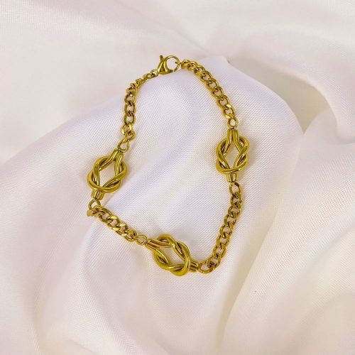 Ατσάλινο βραχιόλι χρυσό Mambo bracelet
