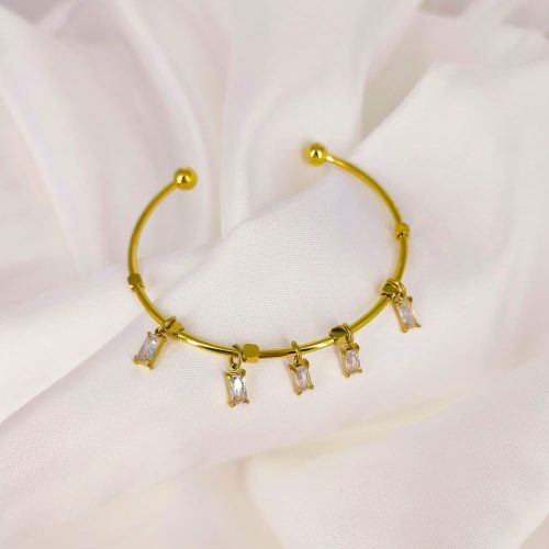 Ατσάλινο βραχιόλι χρυσό Melda bracelet