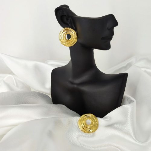Ατσάλινα σκουλαρίκια χρυσό Adela earrings