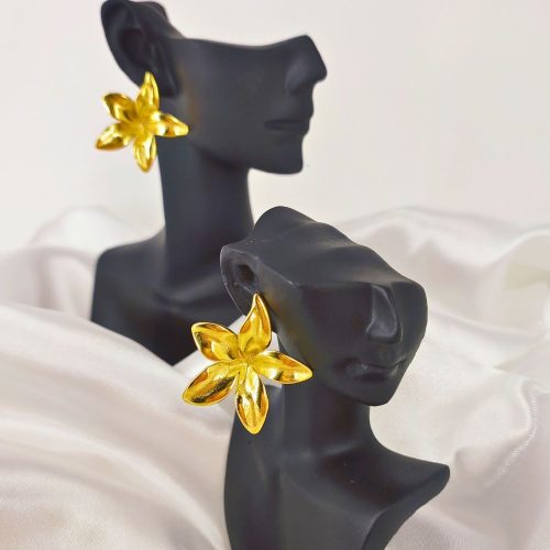 Ατσάλινα σκουλαρίκια χρυσό Belinda earrings