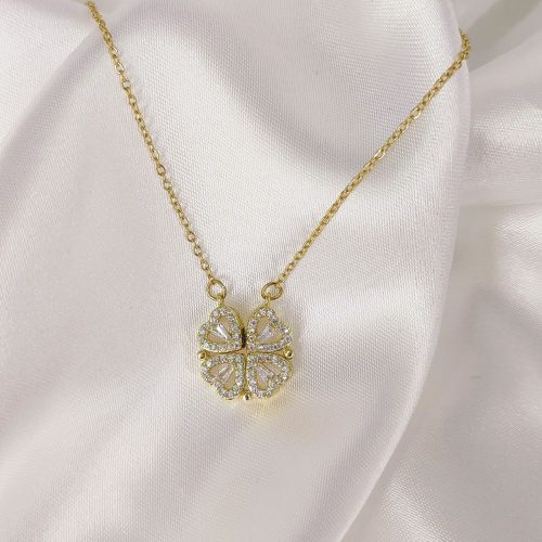 Ατσάλινο κολιέ χρυσό Clara necklace