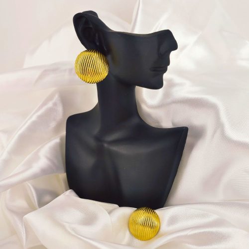 Ατσάλινα σκουλαρίκια χρυσό Imka earrings