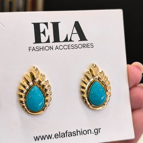 Ατσάλινα σκουλαρίκια χρυσό Celina earrings