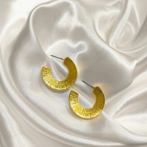 Ορειχάλκινα σκουλαρίκια κρίκοι χρυσό Celeste earrings