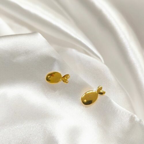 Ορειχάλκινα σκουλαρίκια χρυσό Ceti earrings