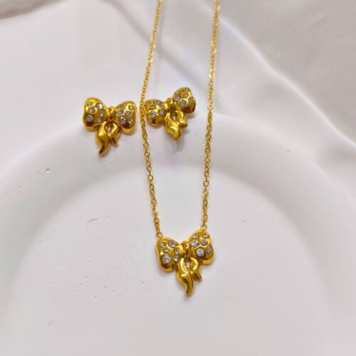 Bow earrings (gold)